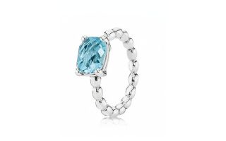 PANDORA Ring   Blue Topaz Cool Breeze