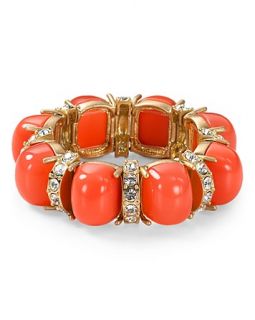 aqua geometric stretch bracelet price $ 48 00 color coral quantity 1 2