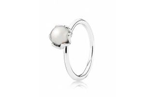 PANDORA Ring   Sterling Silver & Pearl Cultured Elegance