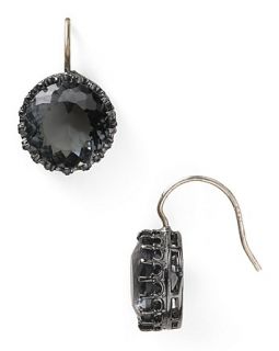 juicy couture solitaire drop earrings price $ 52 00 color black