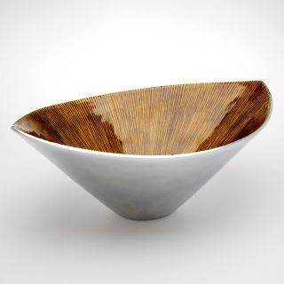bowls $ 45 00 $ 65 00 this unique shape bowl features a dark amber