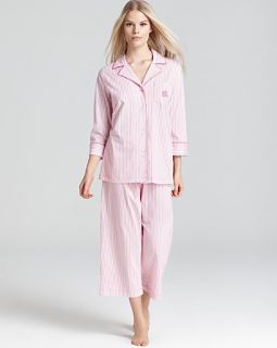 knit classic capri pj set price $ 68 00 color pink stripe size select