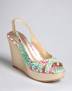 slingback wedges floral print orig $ 228 00 was $ 159 60 119 70