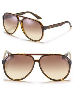 Gucci Aviator Sunglasses with Iconic Striped Details