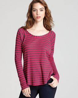 splendid tee charcoal stripes price $ 88 00 color raspberry size