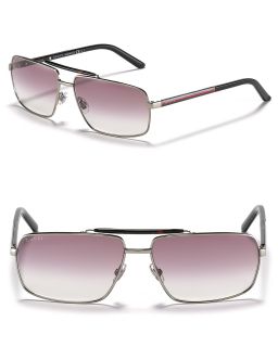 Gucci Rectangle Sunglasses with Gucci Top Bar