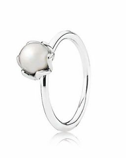 PANDORA Ring   Sterling Silver & Pearl Cultured Elegance