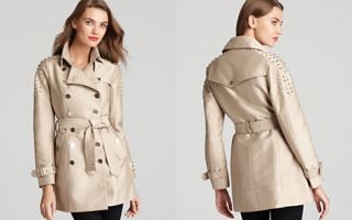 Sam Edelman Double Breasted Trench with Studded Shoulders_2