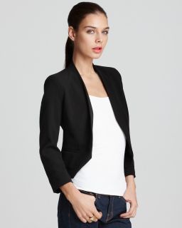 aqua jacket collarless crop blazer price $ 108 00 color black size