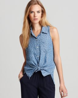 splendid top ditzy chambray sleeveless price $ 128 00 color ditzy