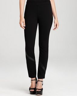 dkny leather trim leggings price $ 175 00 color black size select size