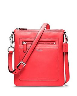 coach legacy leather swingpack price $ 148 00 color bright coral