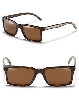 burberry mens rectangle check sunglasses price $ 230 00 color brown