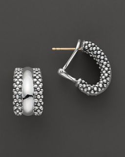 Lagos Caviar™ Hoop Earrings in Sterling Silver