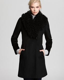 line melton coat with faux fur collar orig $ 316 00 sale $ 189 60