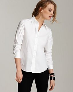 Theory Gabe One Button Blazer, Larissa Button Front Shirt and