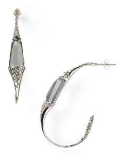 hoop earrings price $ 225 00 color rhodium size one size quantity 1 2