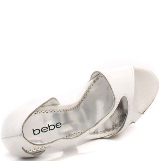 Amy   White Leather, Bebe, $103.99