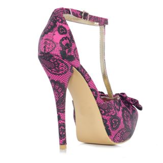 JustFabs Pink Love Lace Platform   Pink for 59.99