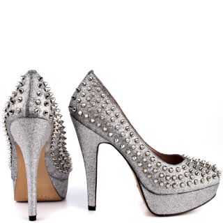Vince Camutos Silver Madelyn   Dark Silver Glitter for 199.99