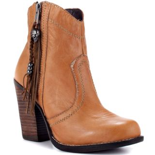Brown Cognac Leather Ankle Boots   Brown Cognac Leather