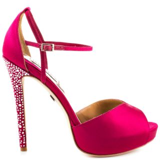 badgley mischka women s violetta raspberry satin $ 254 99