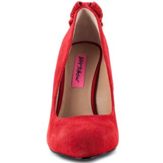 Betsey Johnson  Chhase   Red Suede