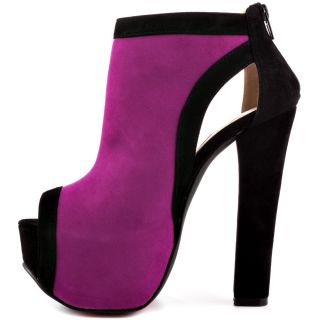 Luichinys Multi Color Hang Of This   Raspberry Black Suede for 94.99