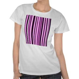 Pink with black and white stripes tee shirt