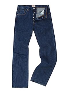 Levis 501 Stonewash Straight Jeans Denim   
