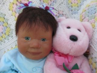 realistic lifelike ethnic Native American baby girl Kathryn OOAK Nolan