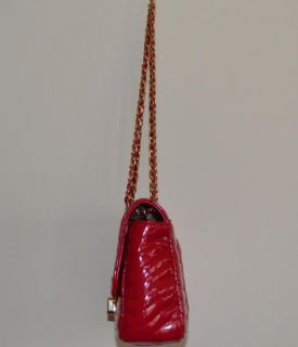 Kate Landry Women Red Purse Quilted Non Leather Shoulder Bag 111168