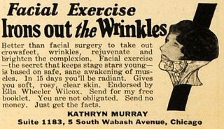 1927 Ad Kathryn Murray Facial Exercise Booklet Chicago   ORIGINAL