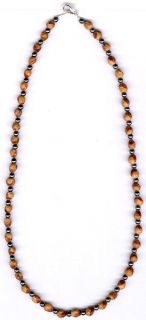 Mens Womens Ghost Bead Cedar Bead Necklace 25 Native American Jewelry