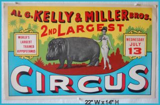 15. AL G. KELLY & MILLER BROS 2ND LARGEST CIRCUS / WORLDS LARGEST