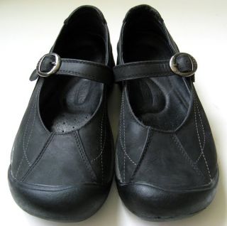 130 Keen Black Leather Pro Work Walking Shoes Excellent Womens Sz 8 5