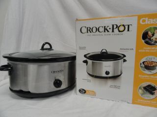 Crock Pot SCV700SS 7 Quart Oval Manual Slow Cooker Stainless Steel