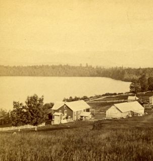 House from Excelsior House, Adirondack Woods, by Baldwin, Keeseville