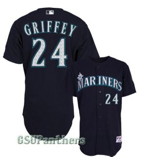 Ken Griffey Jr Seattle Mariners Authentic Alternate Navy Blue Jersey