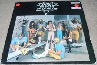 RIOT 1 JAPAN IMPORT. signed Vinyl album by KEVIN DUBROW & RUDY SARZO