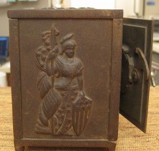 1891 Vintage Cast Iron Bank of Columbia Safe Bank by Arcade MFTG Co