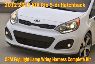 2012 Kia RIO5 Hatchback Fog Light Lamp Cover Wiring Harness Complete