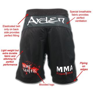 Arden MMA Gel Fight Shorts UFC Grappling Cage Kick Boxing Martial Arts