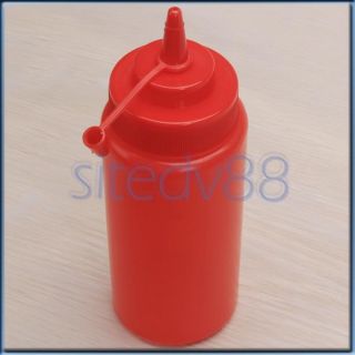 New Sauce Oil Ketchup Mustard Squeeze Bottle Cup Dispenser 16oz