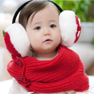 Baby Kid Child Knit Crochet Ski Winter Warm Neck Warmer Loop Wraps