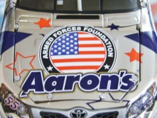 2012 MARK MARTIN #55 COLOR CHROME AARONS NASCAR UNITES TOYOTA CAMRY