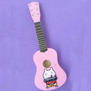 Kids Practice 21 inch 6 String Acoustic Guitar Pink