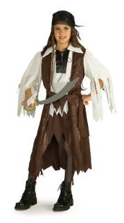 Caribbean Pirate Queen Child Costume Size Large 12 14 Rubies 881093 LG