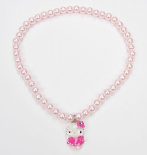 Kitty Necklace Bracelets Ring 3 Pieces Sets Children Jewelry 11