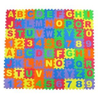 Alphabet Letters & Numbers Educational Foam Puzzle Floor Mat for Kids